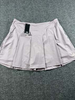 NWT adidas Women's Twistknit Ultimate365 Tour Pleated Golf Skort Fig Purple